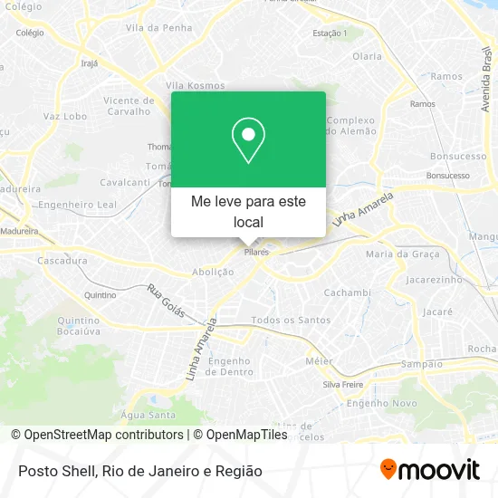 Posto Shell mapa