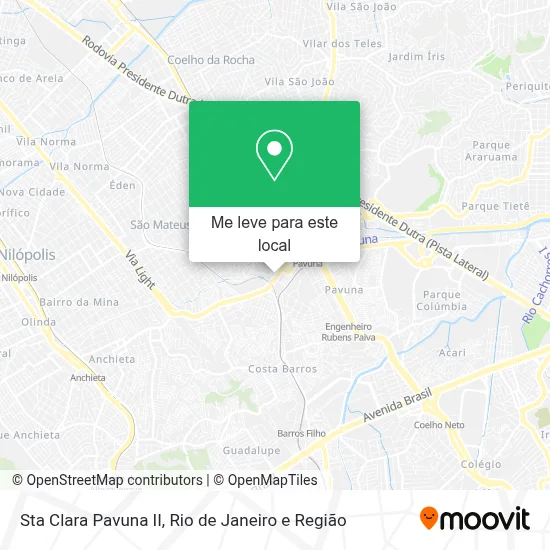Sta Clara Pavuna II mapa