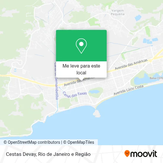 Cestas Devay mapa