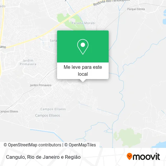 Cangulo mapa