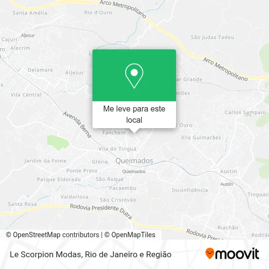 Le Scorpion Modas mapa