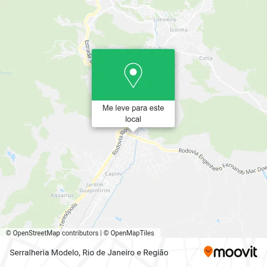 Serralheria Modelo mapa