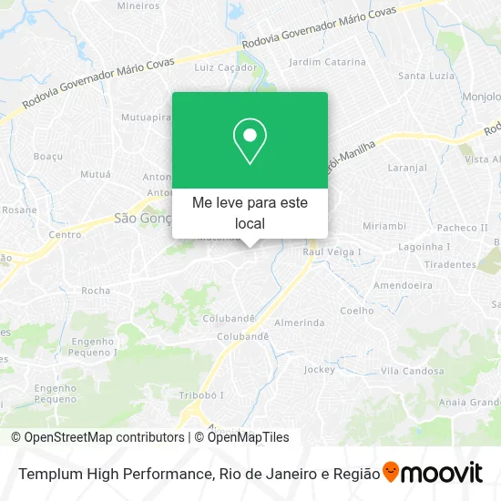 Templum High Performance mapa