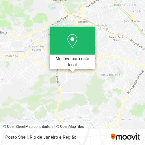 Posto Shell mapa