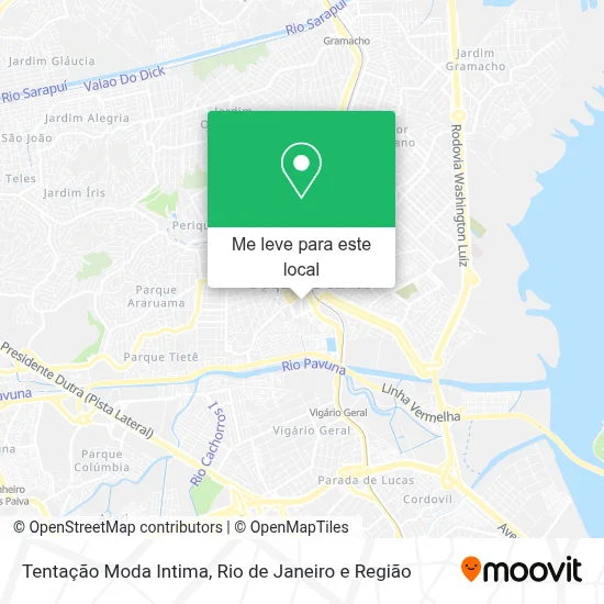 Tentação Moda Intima mapa
