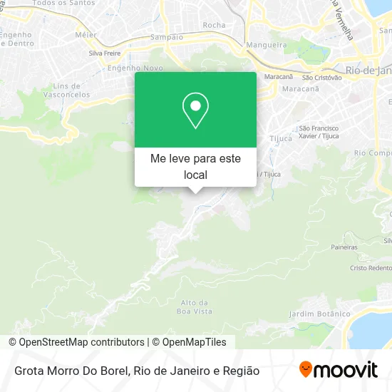 Grota Morro Do Borel mapa
