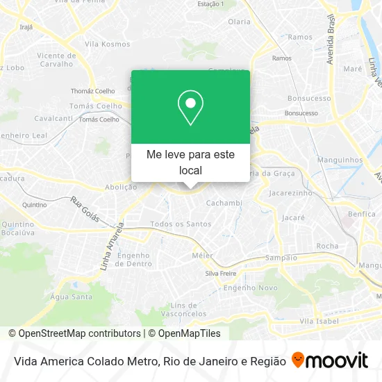 Vida America Colado Metro mapa