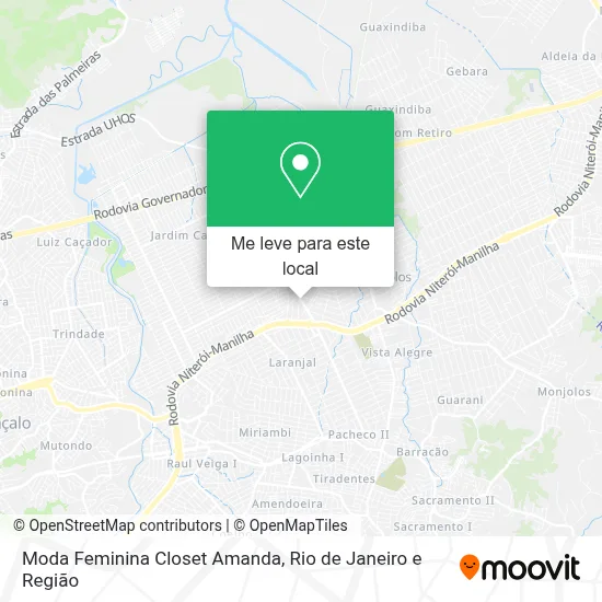 Moda Feminina Closet Amanda mapa