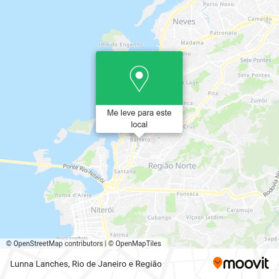 Lunna Lanches mapa