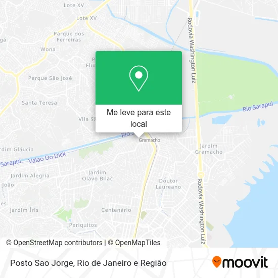 Posto Sao Jorge mapa