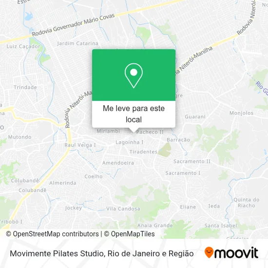 Movimente Pilates Studio mapa