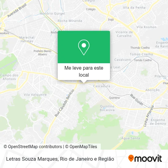 Letras Souza Marques mapa