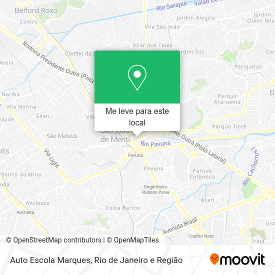 Auto Escola Marques mapa