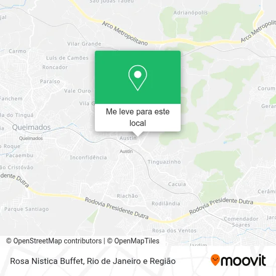 Rosa Nistica Buffet mapa