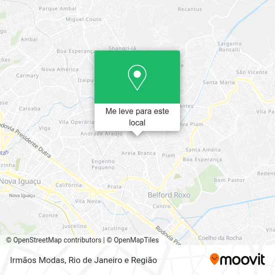 Irmãos Modas mapa