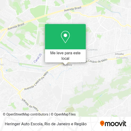 Heringer Auto Escola mapa