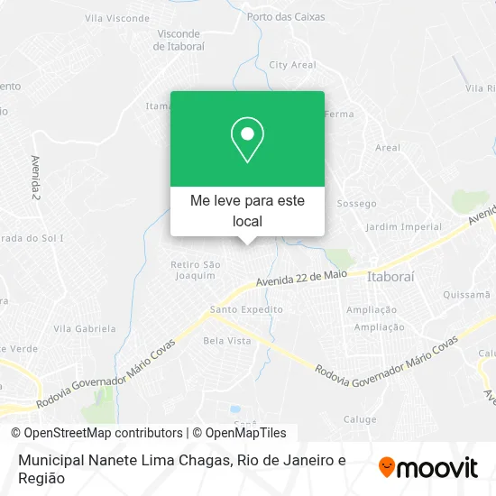 Municipal Nanete Lima Chagas mapa