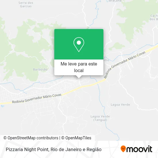 Pizzaria Night Point mapa
