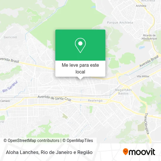 Aloha Lanches mapa