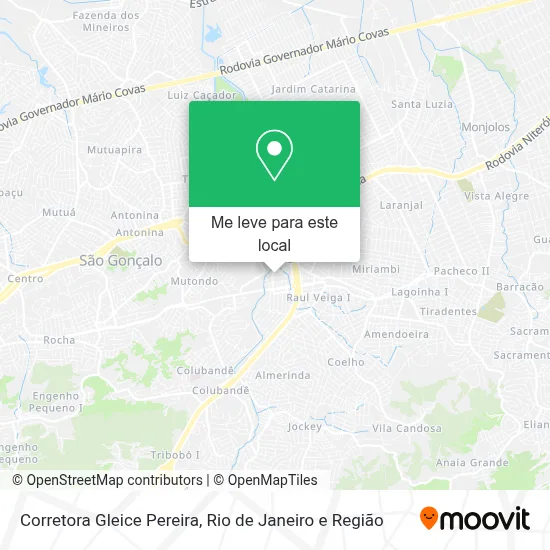 Corretora Gleice Pereira mapa