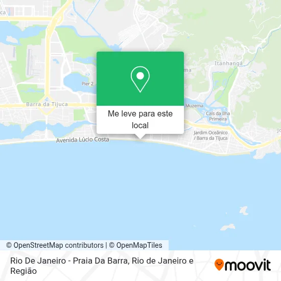 Rio De Janeiro - Praia Da Barra mapa