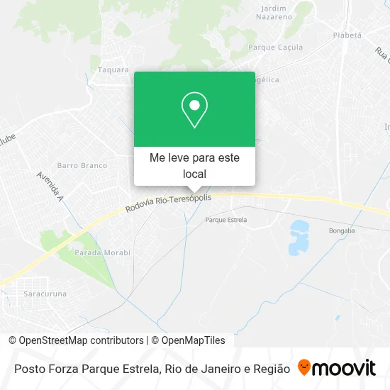 Posto Forza Parque Estrela mapa