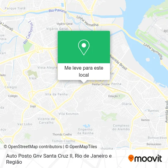 Auto Posto Gnv Santa Cruz II mapa