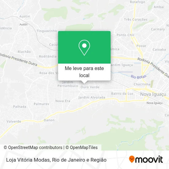 Loja Vitória Modas mapa