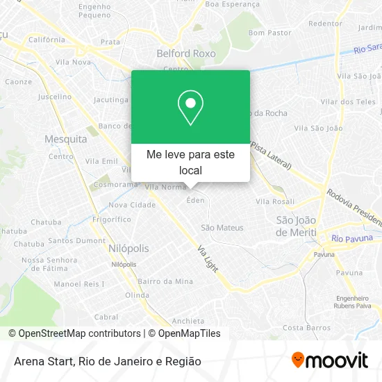Arena Start mapa