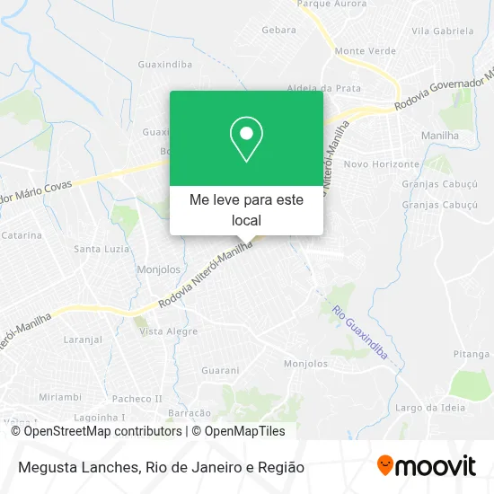 Megusta Lanches mapa