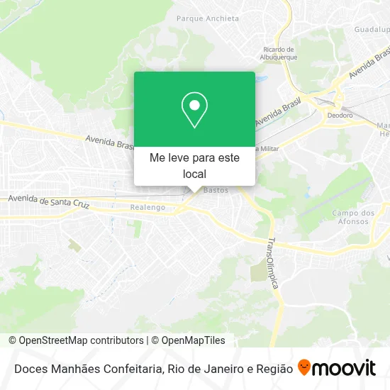 Doces Manhães Confeitaria mapa