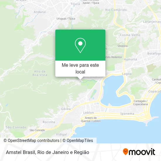 Amstel Brasil mapa