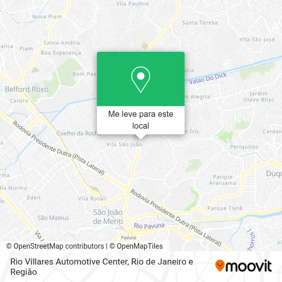 Rio Villares Automotive Center mapa