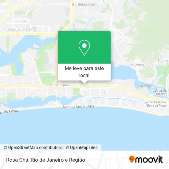 Rosa Chá mapa