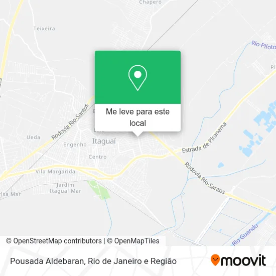 Pousada Aldebaran mapa