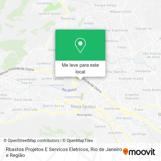 Rbastos Projetos E Servicos Eletricos mapa
