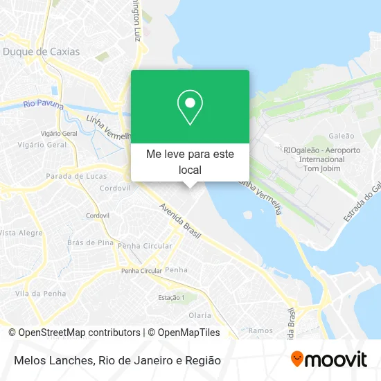 Melos Lanches mapa