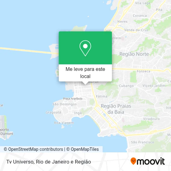 Tv Universo mapa