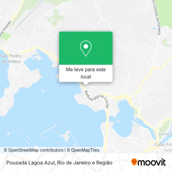 Pousada Lagoa Azul mapa