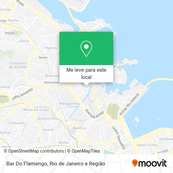 Bar Do Flamengo mapa