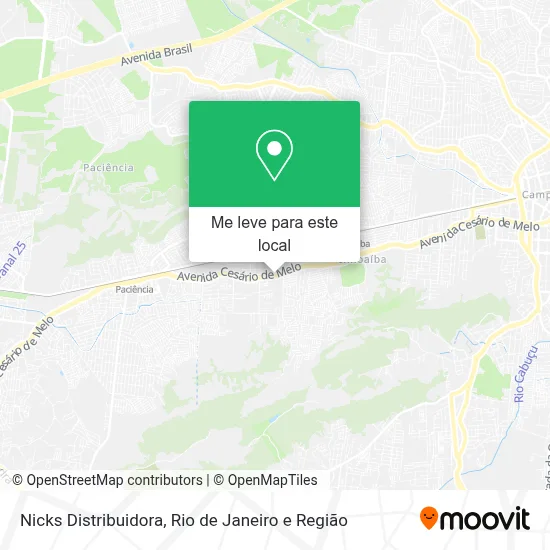 Nicks Distribuidora mapa