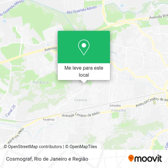 Cosmograf mapa