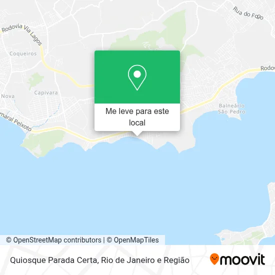 Quiosque Parada Certa mapa