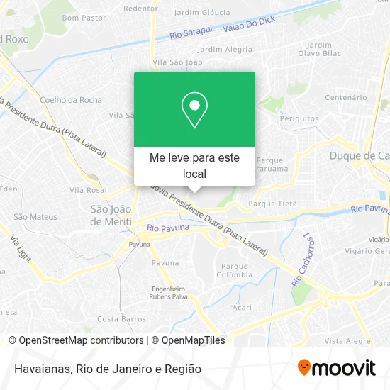Havaianas mapa
