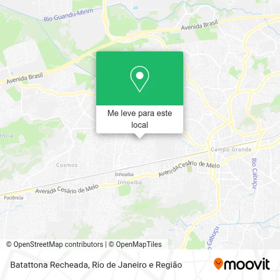Batattona Recheada mapa