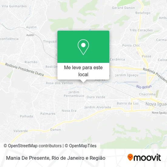 Mania De Presente mapa