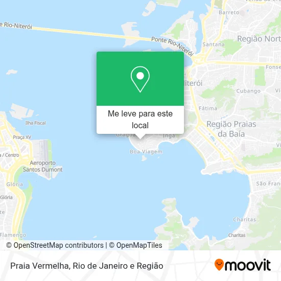 Praia Vermelha mapa