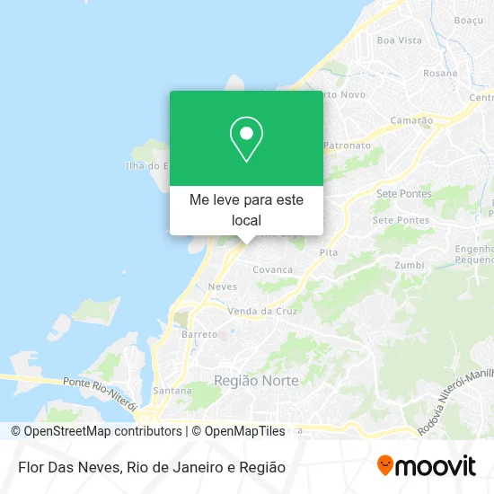 Flor Das Neves mapa