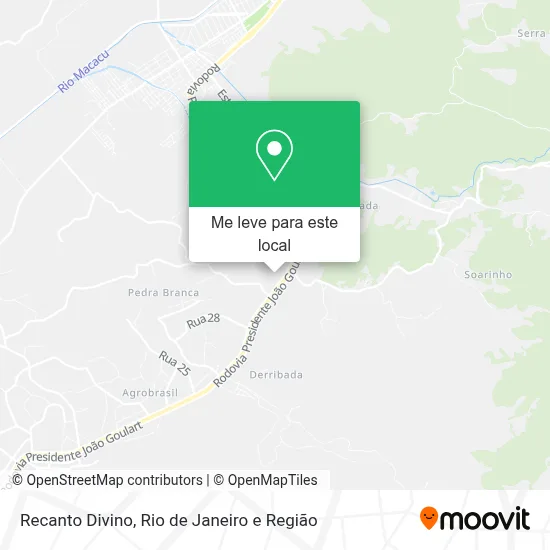 Recanto Divino mapa