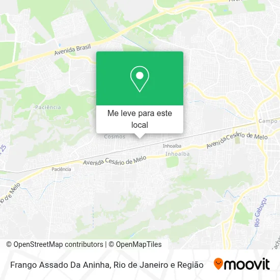 Frango Assado Da Aninha mapa